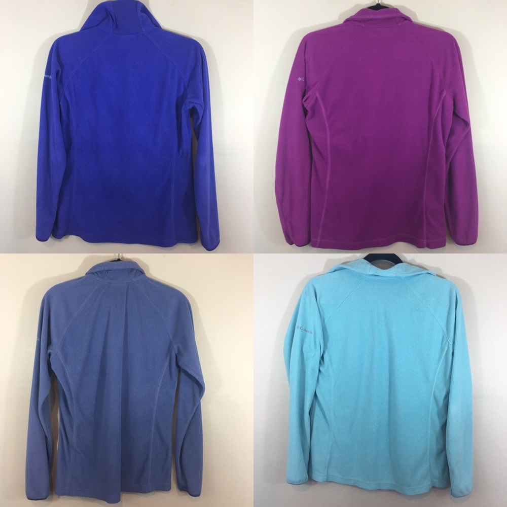 BUNDLE OF 4! Colombia Fleece Half Zip Pullover - Picture 2 of 3